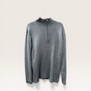 Patagonia Merino Wool Ribbed Half‑Zip Sweater Men’s XXL Gray